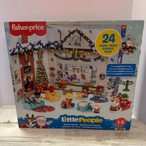 Fisher-Price Little People Advent Calendar 24 Pieces Holiday Playset Christmas